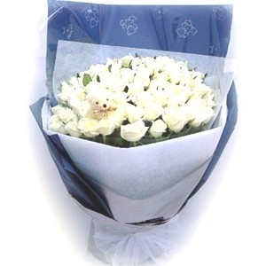 99 hoa hồng trắng HV-A-042 (ID: HV-A-042) 
