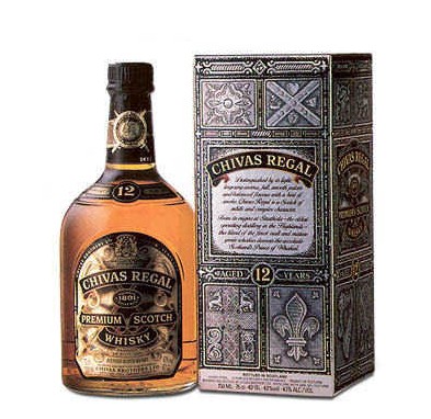 Chivas Regal 25 Fl.oz (700 ml). Made in France (ID: HV-NH-W-841) 