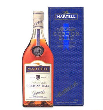 Martell Cordon Blue 25 Fl.oz (700 ml). Made in France (ID: HV-NH-W-843) 