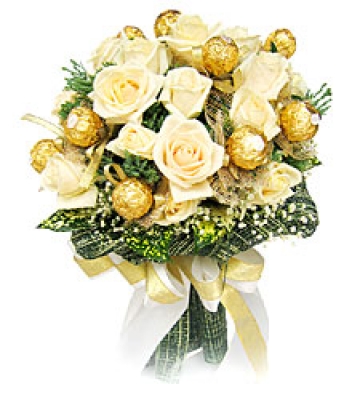 HV-NH-L-361 Bouquet 12 roses, 12 chocolate (ID: HV-NH-L-361) 