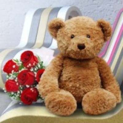 Brown Teddy Bear (ID: TH-BRW-TED-BEAR-2) 