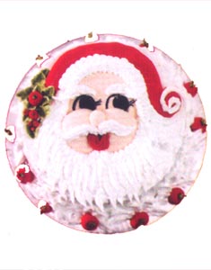 Bánh kem sữa tươi đặc biệt hình Mặt Ông Giá Noel ( ĐK 25cm ) - Brodard (ID: HV-GOL-BRD_CHRIST-DB3A) 
