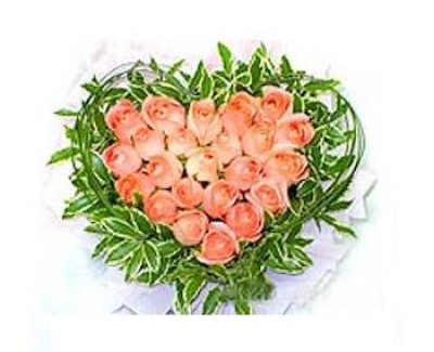 HV-NH-L-378: 24 hoa hồng hình trái tim (ID: HV-NH-L-378: 24 roses (color of your choice) in heart shape) 